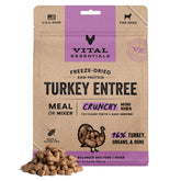 Vital Essentials turkey mini nibs packaging highlights USA-sourced ingredients for a balanced meal