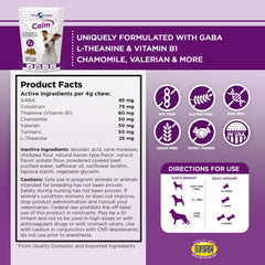 Vital Planet Calm soft chews close-up highlights the tasty, calming formula.