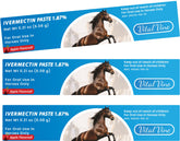 Vital Vine Ivermectin paste in apple flavor in a 6.08 g syringe ready for horses