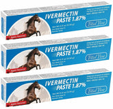 Vital Vine Ivermectin paste in apple flavor in a 6.08 g syringe ready for horses