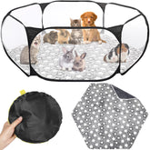 VitalCozy hamster playpen frame opening for fast setup indoors or outdoors.