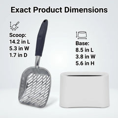Vitisyao scoop caddy trash can doubles as convenient bin