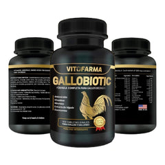 VITOFARMA Gallobiotic bottle front showing natural poultry multivitamin benefits for flock health
