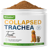 VivaElixir dog cough powder bottle for consistent respiratory support.