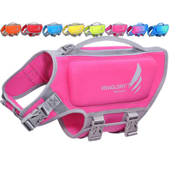 VIVAGLORY high buoyancy dog life vest front view for confident swimming