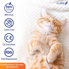 Vivelle inhaler spacer with dog mask large supports comfortable medication delivery.