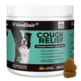 VivaElixir Kennel Cough Chews bottle front supports respiratory comfort