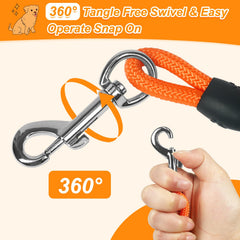 Vivifying 360-degree rotating clasp for secure, tangle-free attachment