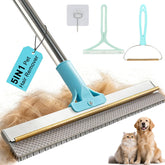 Vivifying carpet rake head lifts hair from fibers for a deeper clean.