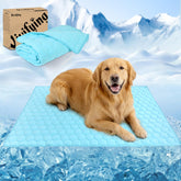 Vivifying cooling blanket on sofa offers breathable comfort for pets