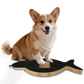 Vivifying dog nail scratch board with treat drawer shown for easy front paw care.