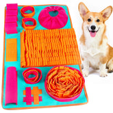 Vivifying snuffle mat for small dogs overview showing size and layout for enrichment.