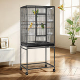 VIVOHOME 54-inch bird cage with flat top for extra play space.
