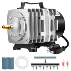 VIVOSUN air pump kit front view shows durable aluminum housing for long life