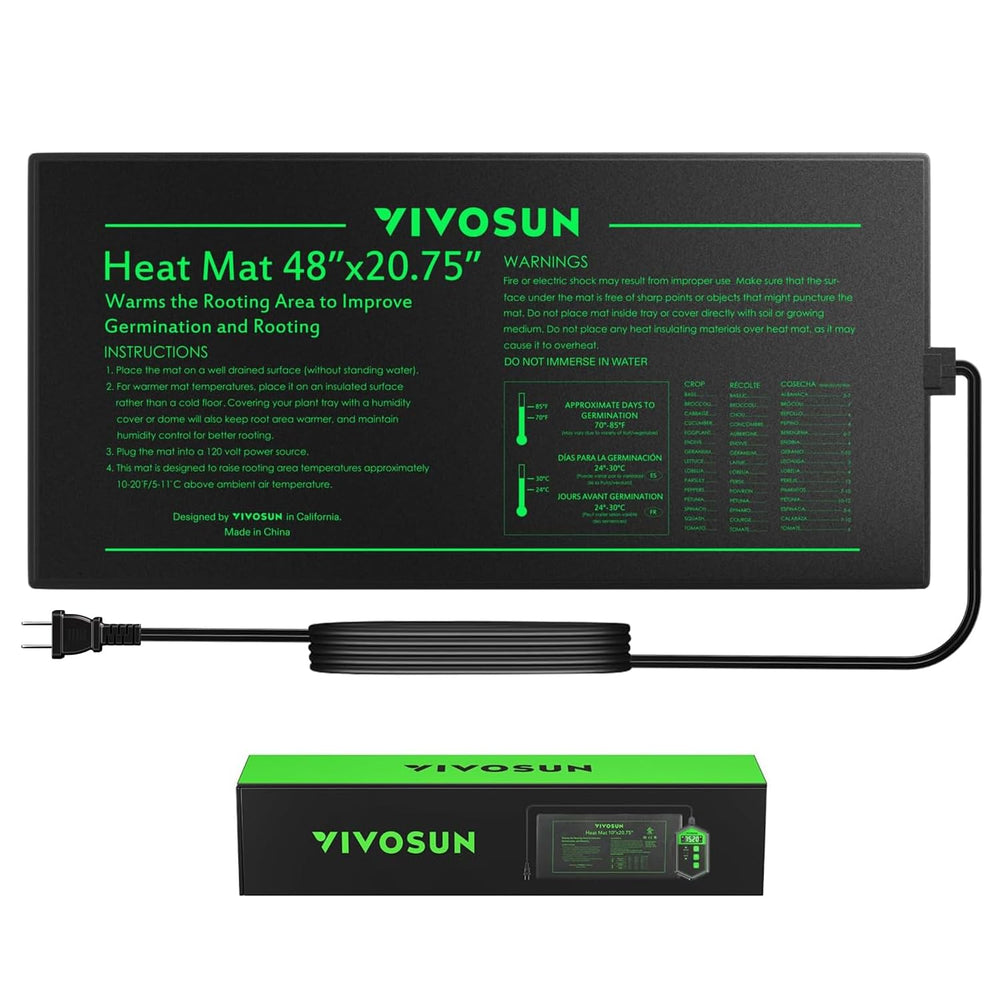 VIVOSUN seedling heat mat used for germination and propagation