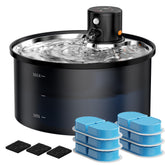 VKIMISS cordless cat water fountain shown for flexible placement and safe sipping