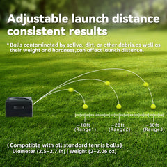 VKL dual-storage compartments keep balls and charger neatly organized