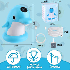 Vodolo cordless water table pump shows a 4W motor delivering strong flow.