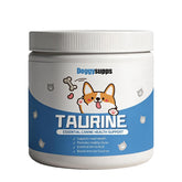 Voererh Doggy Supps Taurine powder bottle for dogs, simple daily supplement.