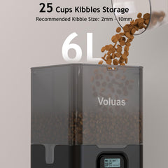 Voluas memory-function timer keeps meal times even during outages.