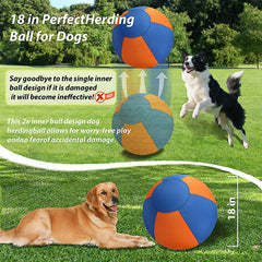 VORLHQ Herding Ball dual-layer inner bladders for durable, safe play.