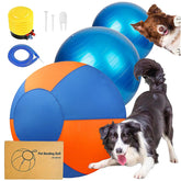 VORLHQ 18-inch Herding Ball outer cover in orange, rugged outdoor play.