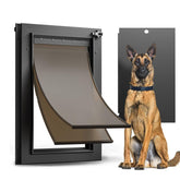VOSOIR all-aluminum dog door exterior provides rugged outdoor use and durability.