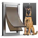 VOSOIR all-aluminum dog door front view shows durable, long-lasting frame.