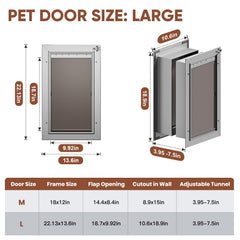 VOSOIR closing panel with side locks ensures secure when not in use