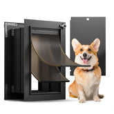 VOSOIR dog door wall opening shows sturdy aluminum frame for easy pet entry.