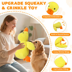 VOXGET duck toy featuring quack sound and crinkle for interactive fun.