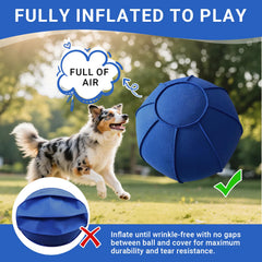 Durable felt outer layer offers bite resistance for energetic dogs.