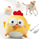 VOXGET Interactive Dog Toy Ball cover close-up shows plush texture for gentle, comforting play.