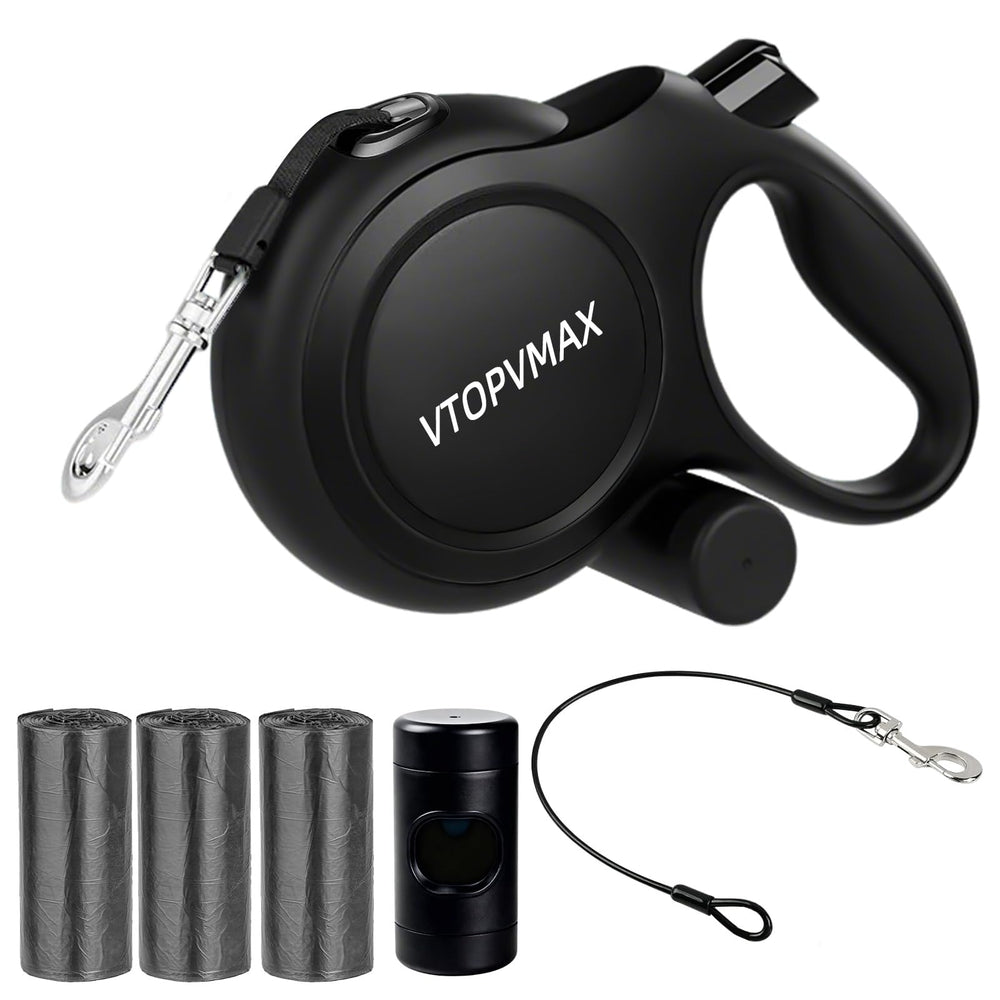 VTOPVMAX 26ft retractable leash extended for smooth, controlled walks.