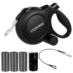 VTOPVMAX 26ft retractable leash extended for smooth, controlled walks.