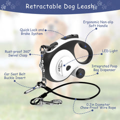 6-in-1 dispenser with bags included on VTOPVMAX leash
