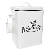 Vumdua farmhouse pet food container with lid keeps kibble fresh and organized