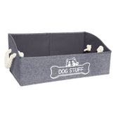Vumdua large dog toy box with trapezoid shape and handles for easy lifting and access.