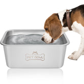 Vumdua large dog water bowl with 3-gallon capacity for indoor or outdoor use.