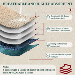 VUNCESSIN breathable inner fabric for skin-friendly wear.