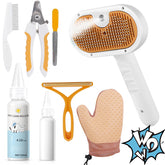 VVVVVW Pet Steam Brush front view for compact on-the-go grooming
