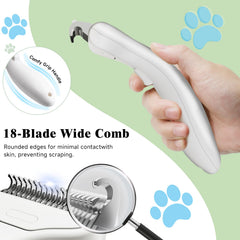VVVVVW sturdy, skin-friendly bristles protect skin during detangling