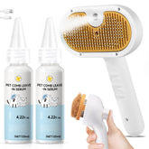 VVWVVW Pet Steam Brush front view, compact design for quick home grooming.