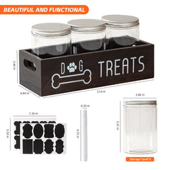 VZODESR counter-ready pet snack storage keeps kitchen tidy and accessible.