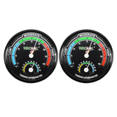 WACOOL mini analog thermometer hygrometer front view for precise terrarium readings.