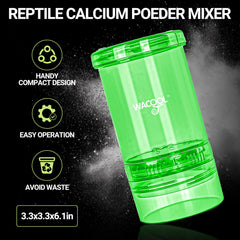 WACOOL TERRA durable BPA-free body for frequent use of the cricket calcium mixer