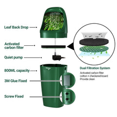 800ml reservoir of WACOOL TERRA dispenser ready to supply a week of water