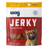 WAG Soft & Tender American Jerky dog treats in a resealable bag