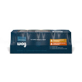 WAG wet dog food stew can with chicken and turkey in gravy for a hearty meal