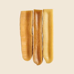 WAG Yak Cheese dog chew texture closeup shows bone-hard chew for hours of chewing.